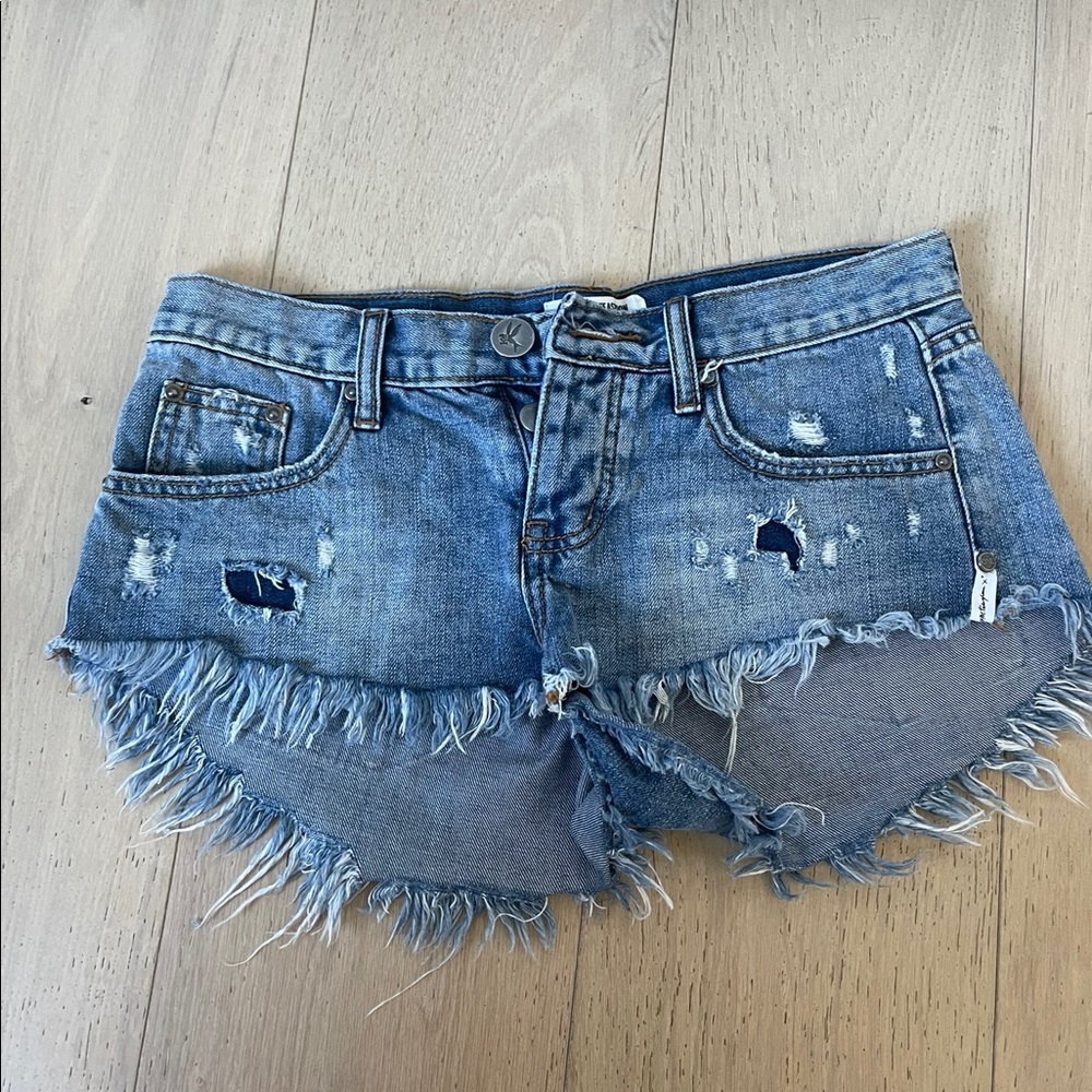 One Teaspoon Jean Shorts